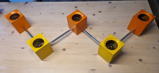 Deckenlampe 70er Vintage orange-gelb  kubisch Würfel incl. Halterung