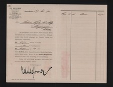 BADEN BADEN, Brief 1904, Ed. Messmer Kaffee-Import