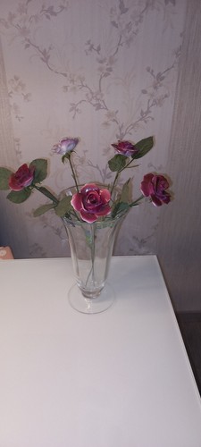 Alte porzellan rosen 5er - set, (