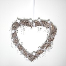 Deko herz rattan - rattan-/weidenherz, d