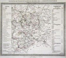 Hildesheim Original Kupferstich Landkarte Papen 1842