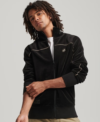 Superdry velour track top - velour,
