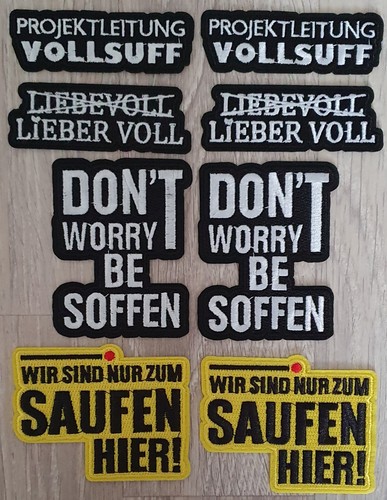 Aufnäher aufbügler - 8x,