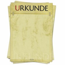 Briefpapier A4 alt vintage antik Urkunde 30 Blatt Urkunde retro Marmorpapier