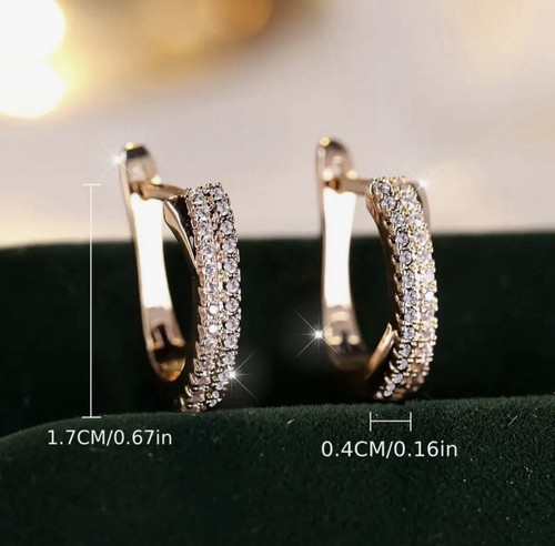 Damen creolen gold zirkonia - damen,