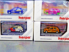 Herpa 1:87 Renault Clio Cup 93  4 Fahrzeuge  Vitrine+ org.Karton