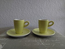 Walküre Germany 2 Espresso Tassen Set limone gelb unbenutzt