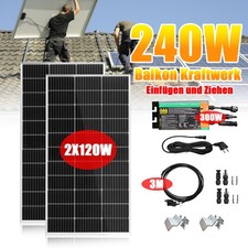 300W Balkonkraftwerk mit 240W