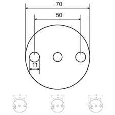 Ronde gelochte Ronden STAHL