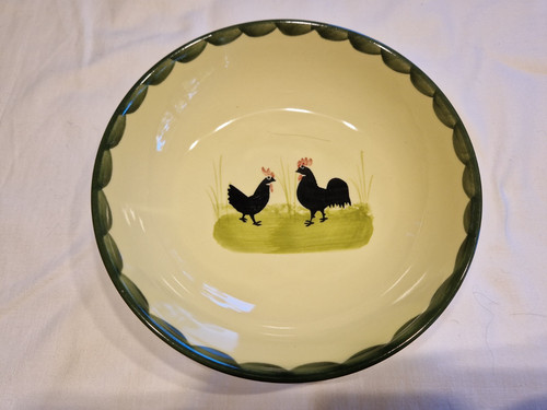 Zeller keramik hahn und henne - keramik,