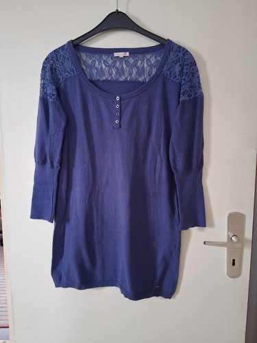 Strickkleid mit spitze - mit,