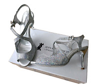 Tanzschuhe Brautschuhe, Tango Schuhe Gr,37 Silber 8cm Absatz Neu?