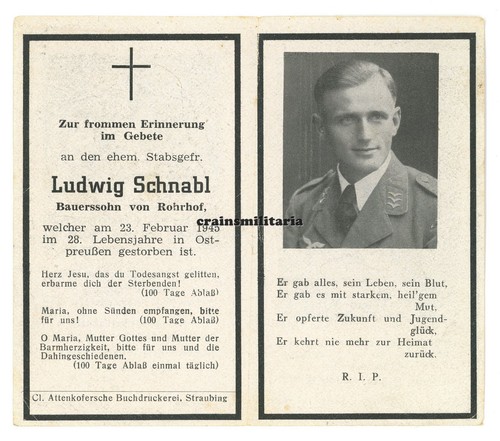 Orig sterbebild luftwaffe - orig.,
