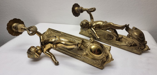 Wandkerzenhalter engel - 2x,
