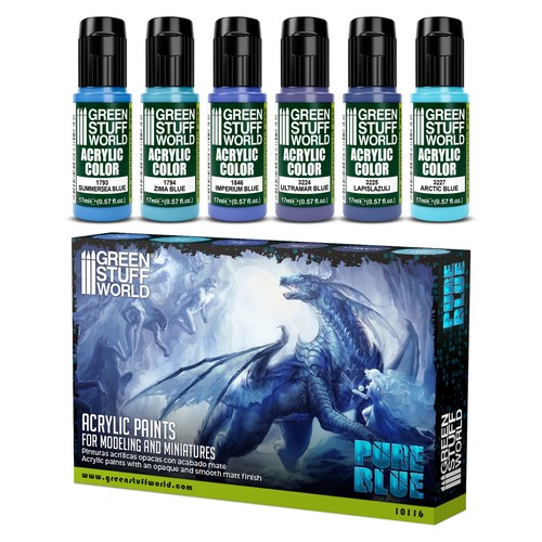 Farbset blau airbrush - -,