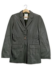 Esprit Damen Lederjacke Blazer