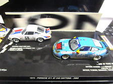 SET PORSCHE 911 Carrera 1973 + 996 GT3 RS Daytona Winner 2003 Minichamps 2x 1:43