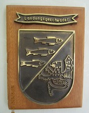 Landungsgeschwader Landungsboot Marine Bundeswehr Militaria Messing Wappenschild