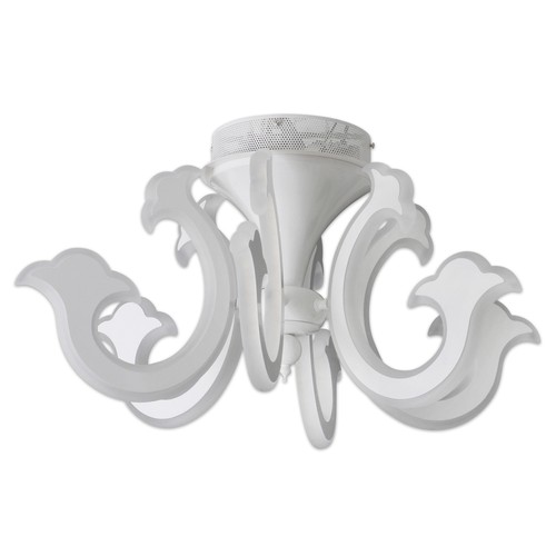 Led krone weiß 66cm - weiß, d: