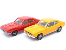 270H0 - Wiking/Herpa H0 - 2x Ford Capri - rot und gelborange - Set 99