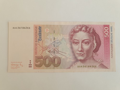 500 banknote deutsche - dm,