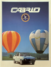 Fiat Ritmo Cabrio Prospekt