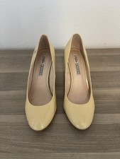 Buffalo London Pumps High Heels Gr.39 Lack Beige 8cm Stilettoabsatz Getragen