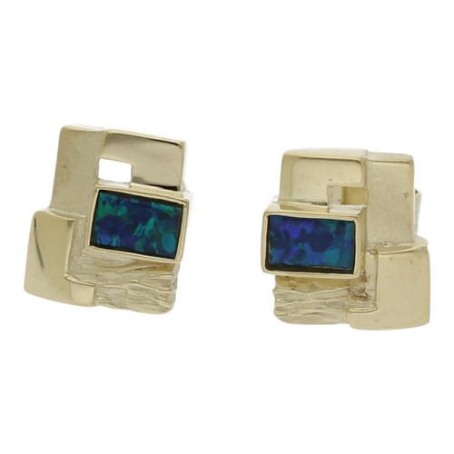 Opal ohrringe 585 gelbgold - 585,