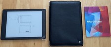 Kobo Aura One 8GB eReader und Noreve Lederschutzhülle schwarz eBook Reader Top