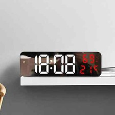 Elektronische LED-Uhr mit Temperatur und Datum Digitale Anzeige in Rot