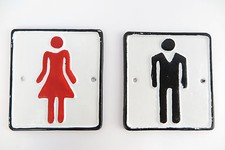 Toilettenschilder Set Damen