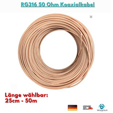 RG316 Koaxialkabel 50 Ohm PTFE