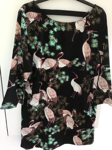 Smashed lemon blusen kleid - lemon, xl