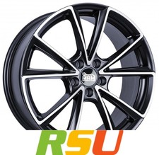 MAM A5 matt black front polish 8x18" ET35 LK5 112 ML 66.6 Alufelgen 18 Zoll