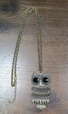Modeschmuck, Kette, Eule, gebraucht 