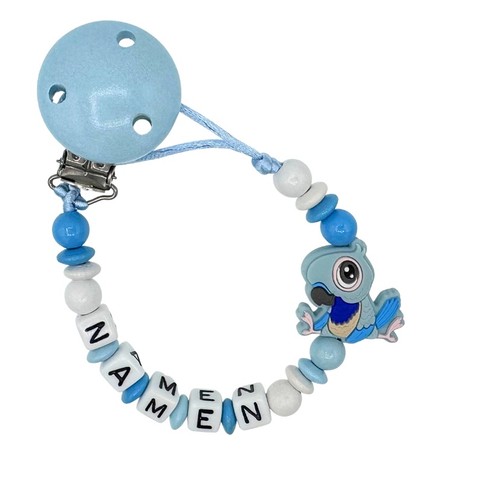 Schnullerkette mit wunschnamen - schnullerkette,