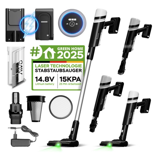 Akku stabstaubsauger 15kpa - stabstaubsauger,