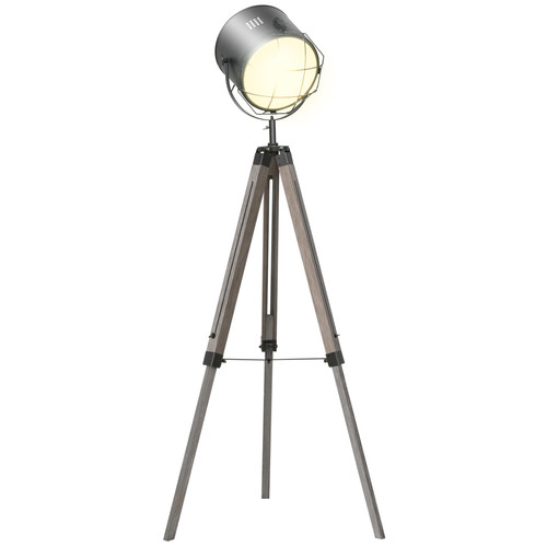 Tripod stehlampe grau kiefer - stehlampe,