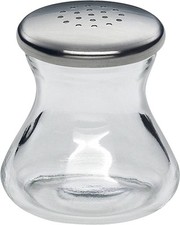 WMF Salzstreuer WAGENFELD H 4,5cm Gewürzstreuer Glas Edelstahl Schiebed. B Ware