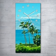 Wanduhr Glasuhr 30x60