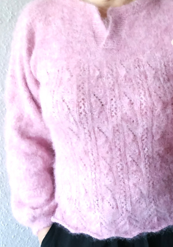 Handgestrickter pullover aus - pullover,
