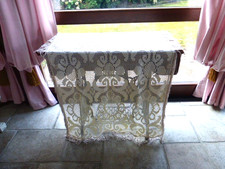 Alte Tischdecke Häkeltischdecke    120x90