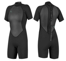 O'NEILL WMS REACTOR-2 2mm Back Zip Damen Shorty Spring Neoprenanzug Wetsuit sch