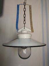Hänge Lampe, um 1930, Emaille