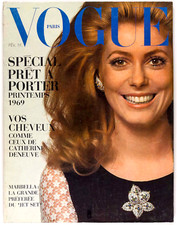 Catherine Deneuve SHARON TATE Guy Bourdin PARIS VOGUE February 1969 Marbella RTW