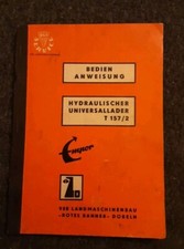 Original Bedienanweisung Hydraulischer Universallader T 157/2