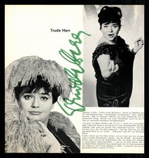 Trude Herr Magazinbild Original Signiert  # BC G 39407