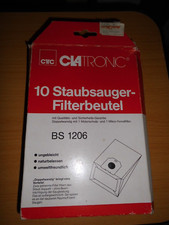 8 Staubsaugerbeutel für Clatronic BS 1206 Papier