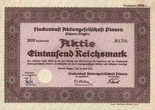 Flockenbast AG 1941 Plauen