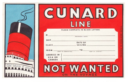 X2325 cunard line - x2325,